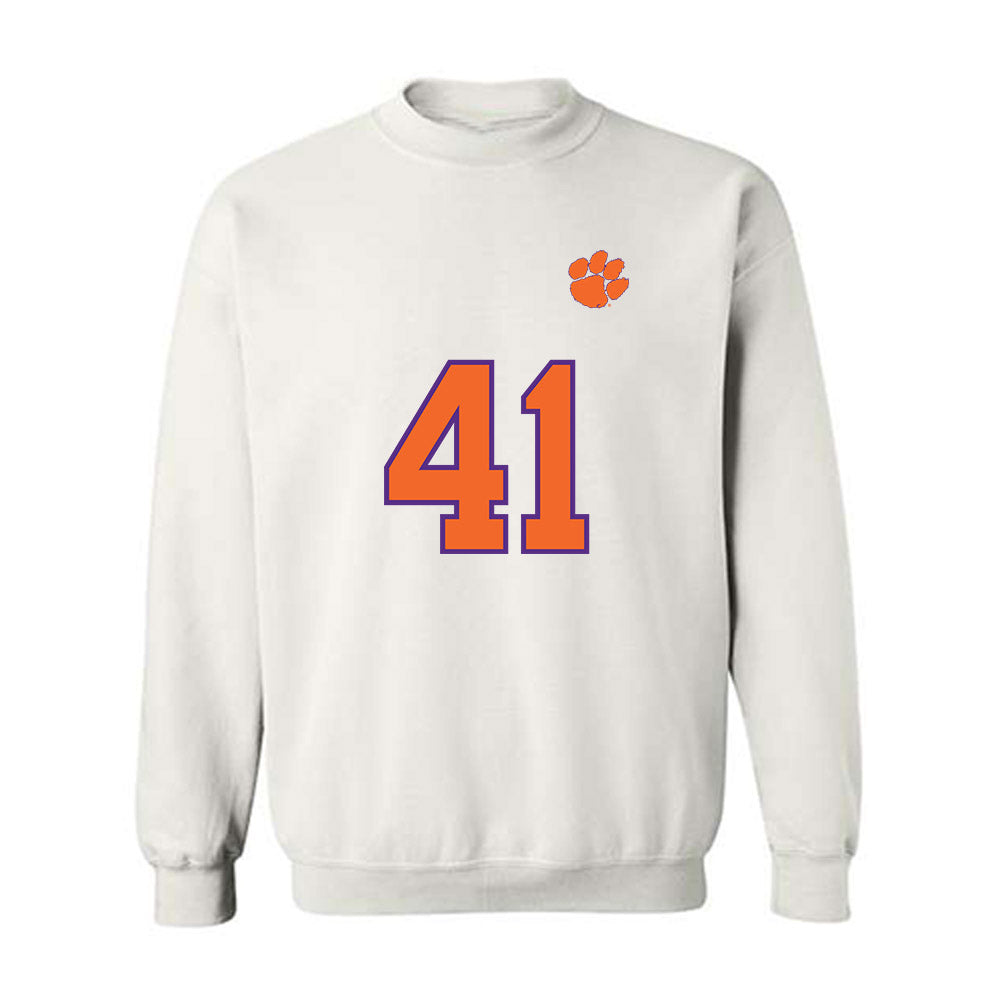 Clemson - NCAA Football : Connor McFadden - Replica Shersey Crewneck Sweatshirt-0