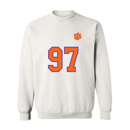 Clemson - NCAA Football : Patrick Swygert - Replica Shersey Crewneck Sweatshirt-0