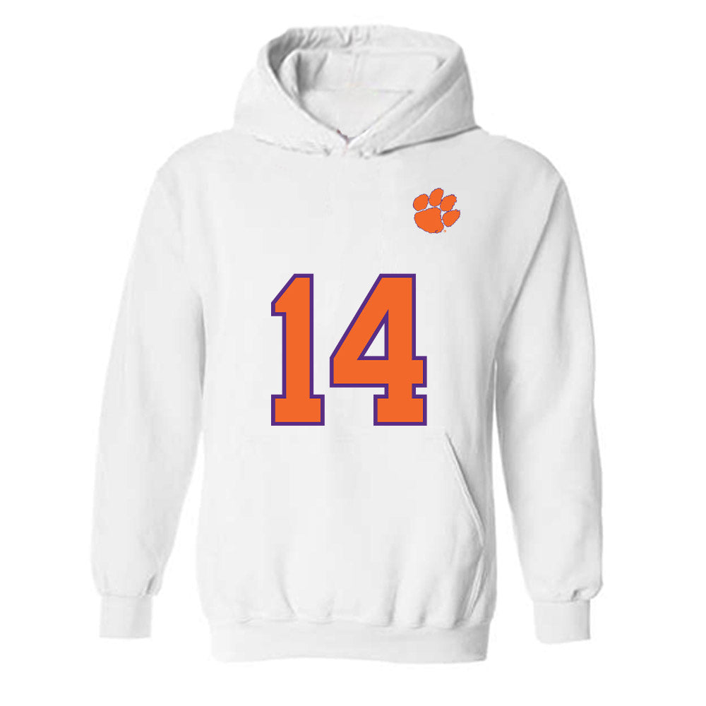 Clemson - NCAA Football : London Merritt - Replica Shersey Hooded Sweatshirt-0
