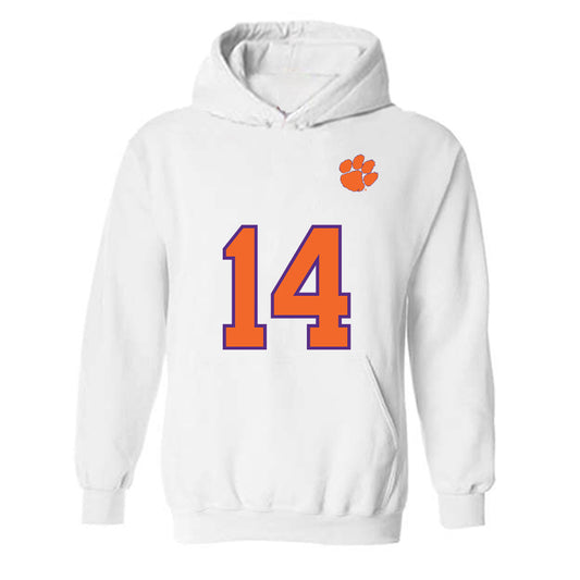 Clemson - NCAA Football : London Merritt - Replica Shersey Hooded Sweatshirt-0