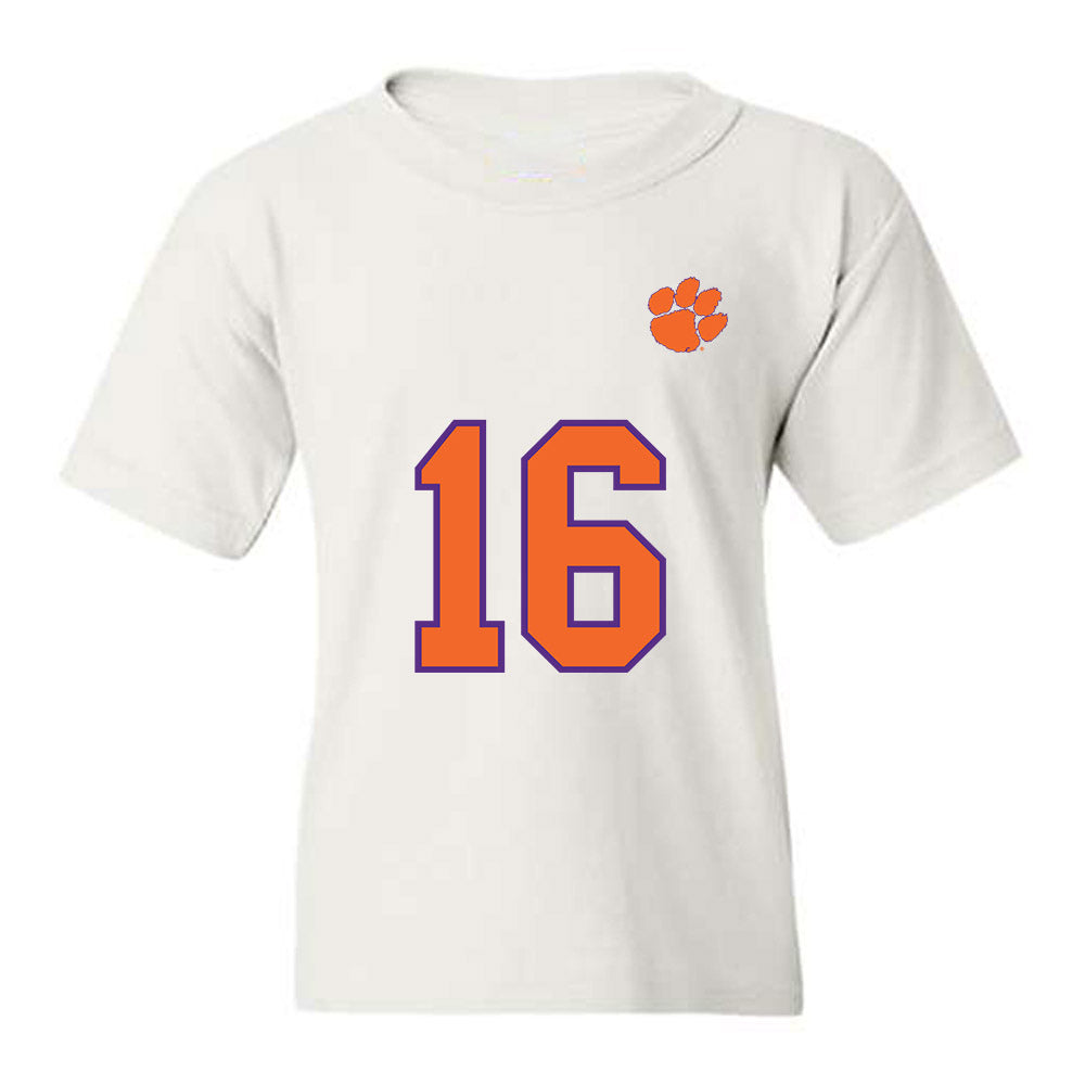 Clemson - NCAA Football : Chris Johnson Jr. - Replica Shersey Youth T-Shirt-0