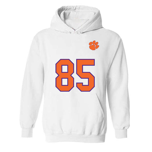 Clemson - NCAA Football : Charlie Johnson - Replica Shersey Hooded Sweatshirt-0
