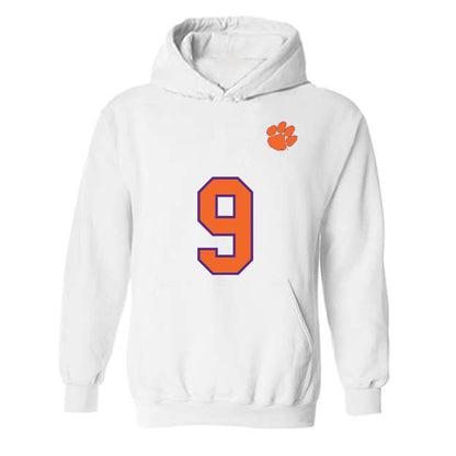 Clemson - NCAA Football : Drew Woodaz - Replica Shersey Hooded Sweatshirt-0