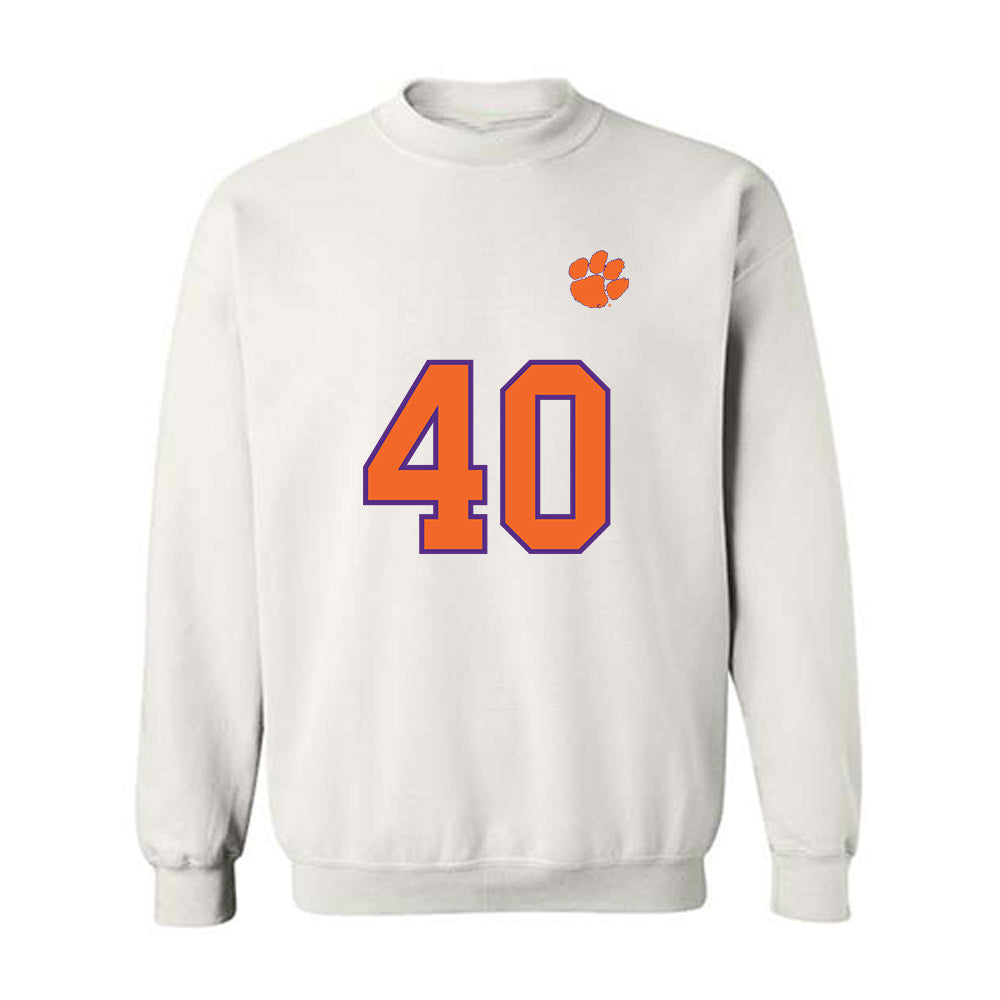 Clemson - NCAA Football : Brodey Conn - Replica Shersey Crewneck Sweatshirt-0