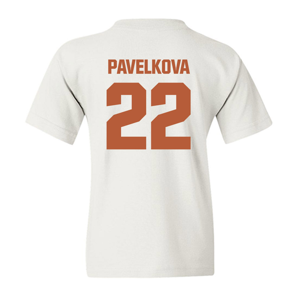 Texas - NCAA Beach Volleyball : Anna Pavelkova - Youth T-Shirt-1