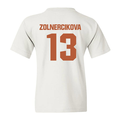 Texas - NCAA Beach Volleyball : Karin Zolnercikova - Youth T-Shirt-1