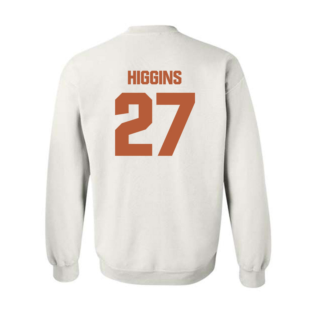 Texas - NCAA Baseball : Cal Higgins - Classic Shersey Crewneck Sweatshirt-1