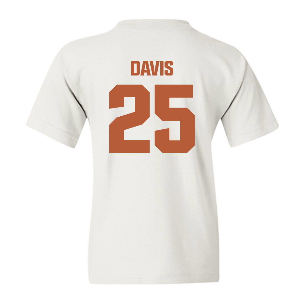 Texas - NCAA Football : Toray Davis - Classic Shersey Youth T-Shirt-1