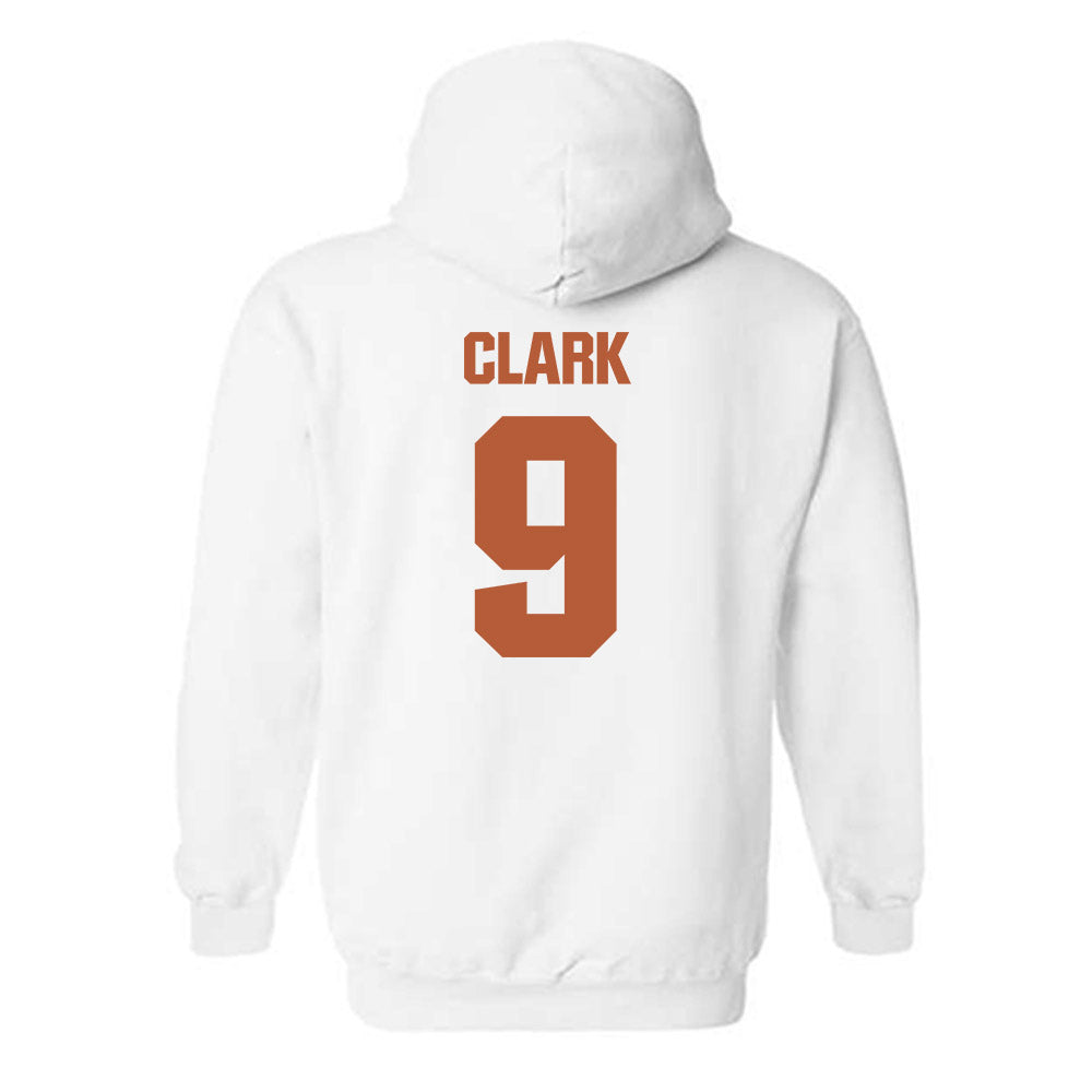 Texas - NCAA Men's Basketball : John Clark - Classic Shersey Hooded Sweatshirt-1