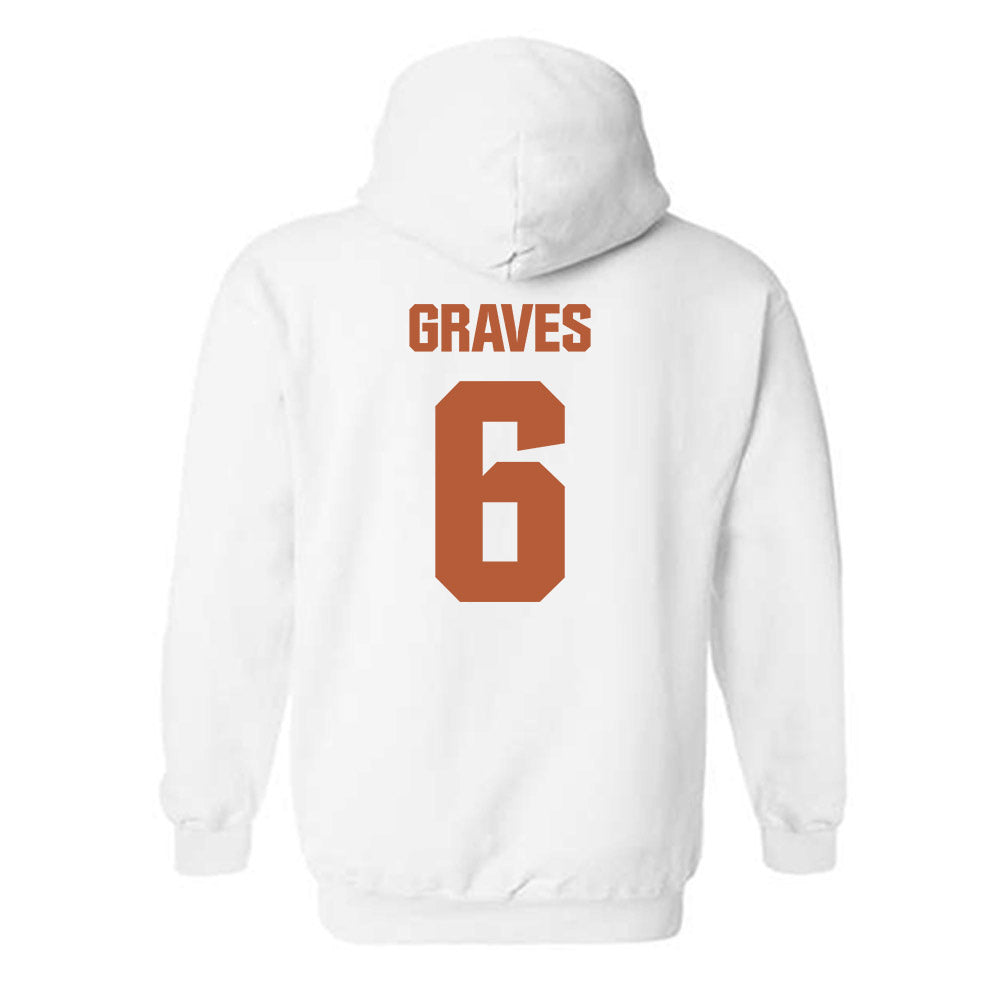 Texas - NCAA Women's Basketball : Sarah Graves - Classic Shersey Hooded Sweatshirt-1