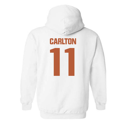 Texas - NCAA Women's Basketball : Justice Carlton - Classic Shersey Hooded Sweatshirt-1