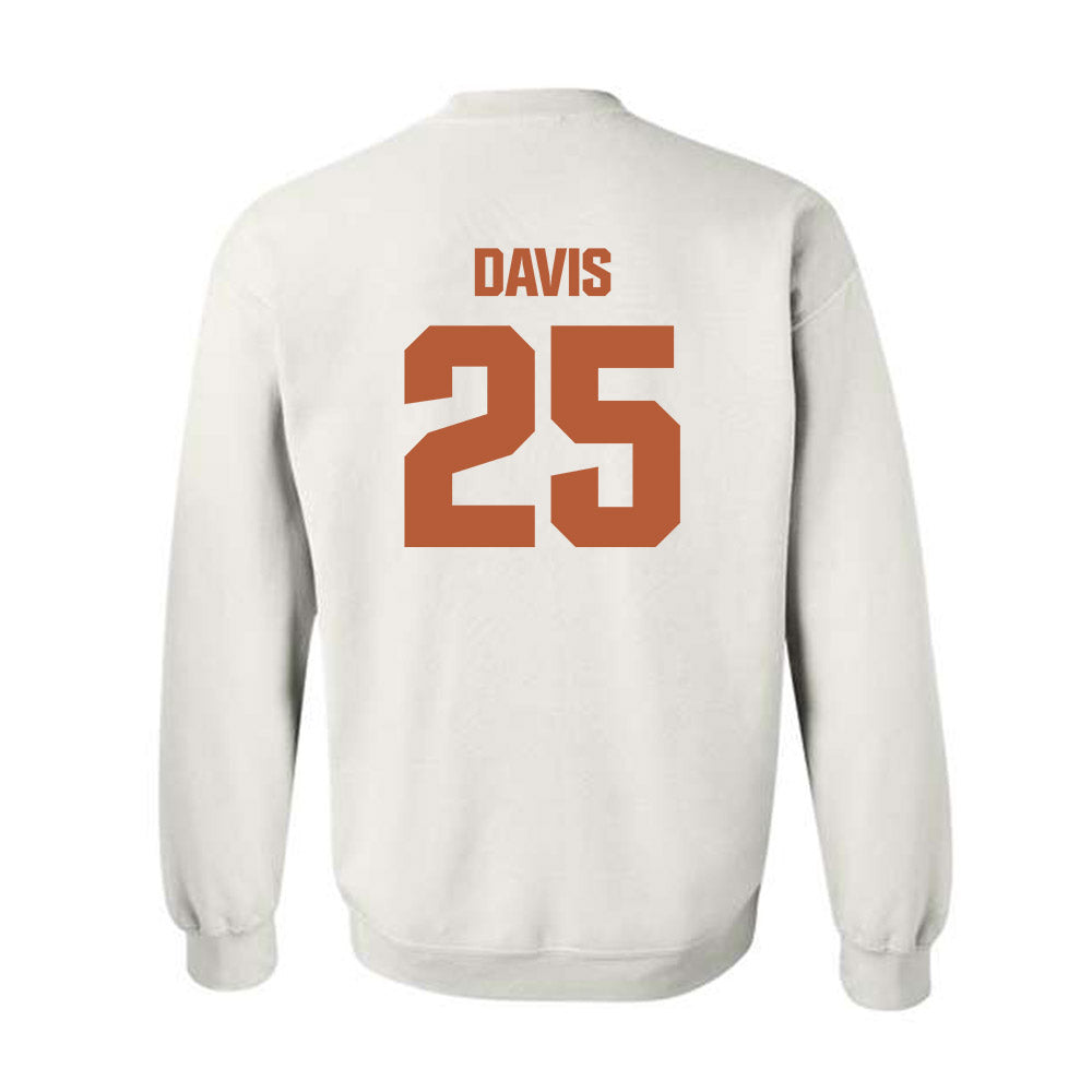 Texas - NCAA Football : Toray Davis - Classic Shersey Crewneck Sweatshirt-1