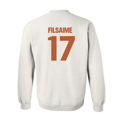 Texas - NCAA Football : Xavier Filsaime - Classic Shersey Crewneck Sweatshirt-1