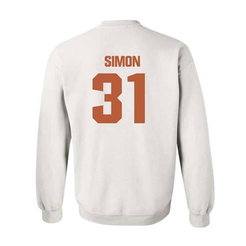Texas - NCAA Football : James Simon - Classic Shersey Crewneck Sweatshirt-1