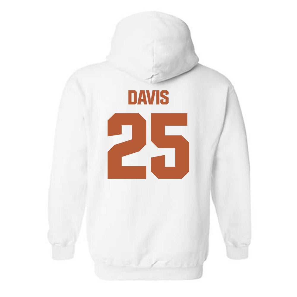 Texas - NCAA Football : Toray Davis - Classic Shersey Hooded Sweatshirt-1