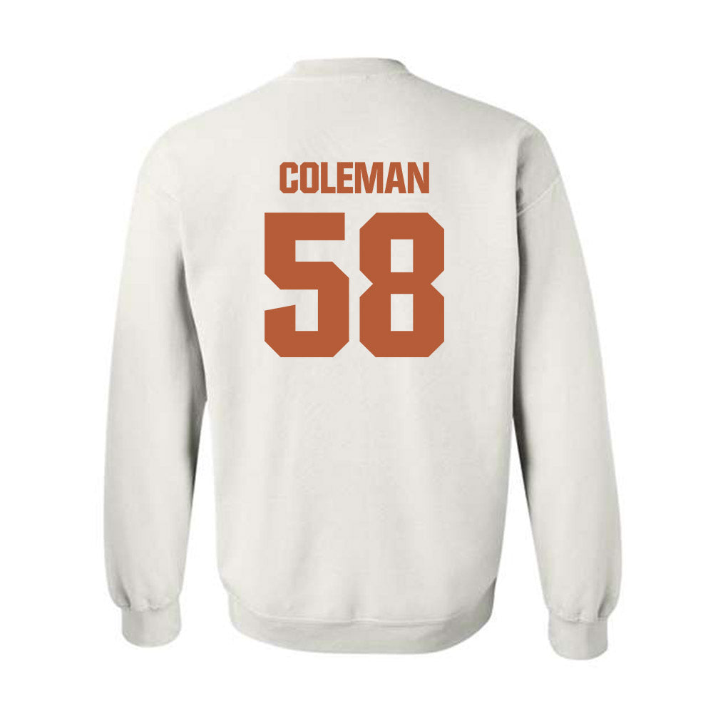 Texas - NCAA Football : Devin Coleman - Classic Shersey Crewneck Sweatshirt-1