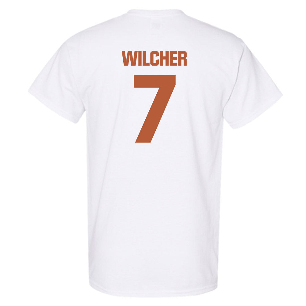 Texas - NCAA Men's Basketball : Simeon Wilcher - Classic Shersey T-Shirt-1