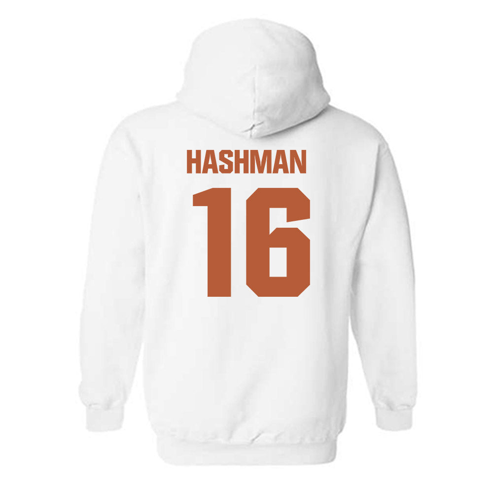 Texas - NCAA Beach Volleyball : Katie Hashman - Classic Shersey Hooded Sweatshirt-1
