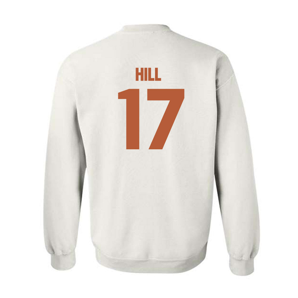 Texas - NCAA Baseball : Will Hill - Classic Shersey Crewneck Sweatshirt-1