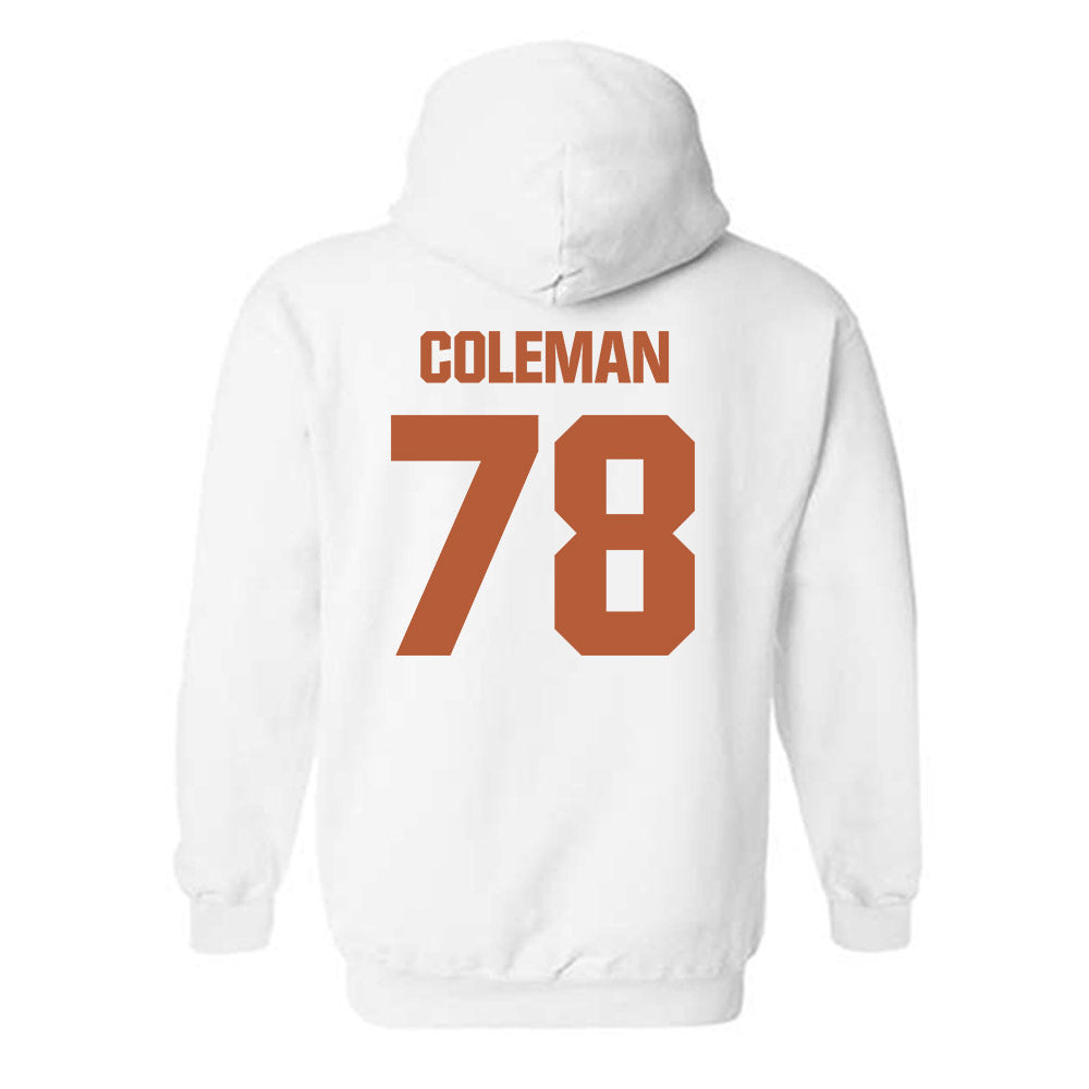 Texas - NCAA Football : Jordan Coleman - Classic Shersey Hooded Sweatshirt-1