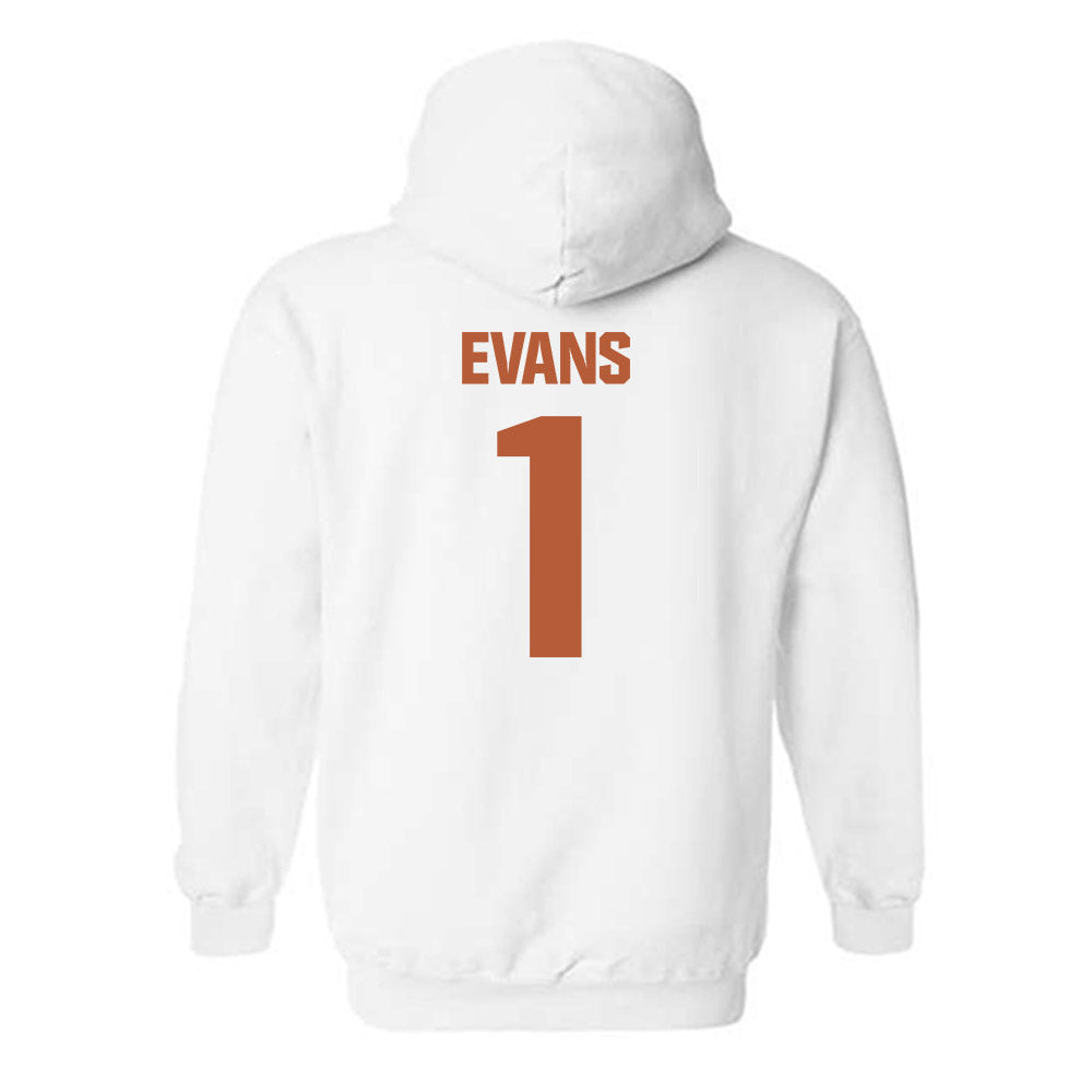 Texas - NCAA Men's Basketball : Amari Evans - Hooded Sweatshirt-1