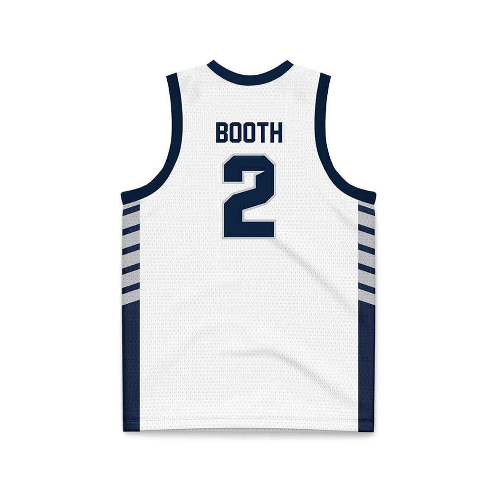 Samford - NCAA Men's Basketball : Jadin Booth - 2024 White Basketball Jersey-1