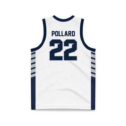 Samford - NCAA Men's Basketball : Jaxon Pollard - 2024 White Basketball Jersey-1