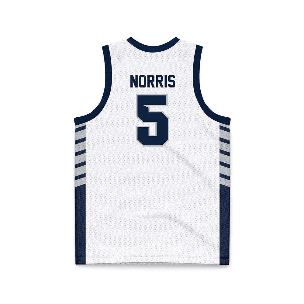 Samford - NCAA Men's Basketball : Cade Norris - 2024 White Basketball Jersey-1