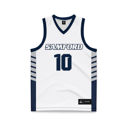 Samford - NCAA Men's Basketball : Kam Martin - 2024 White Basketball Jersey-0