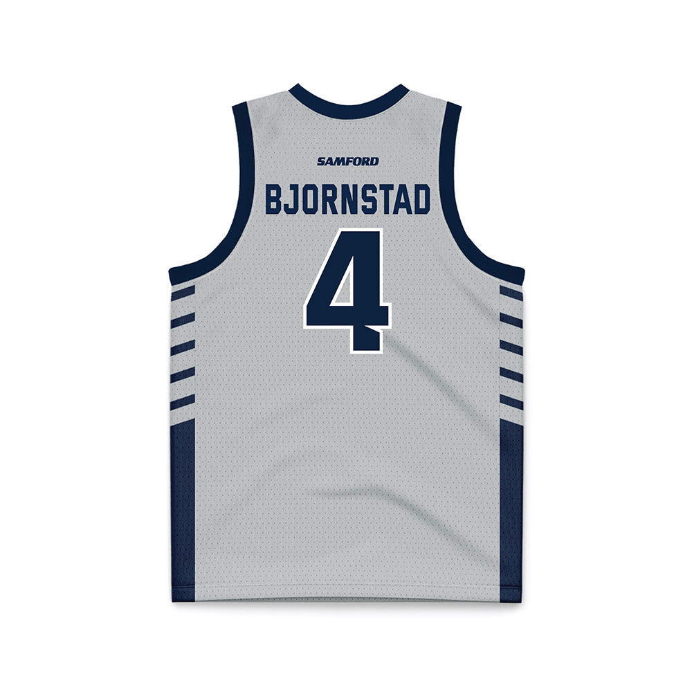 Samford - NCAA Men's Basketball : Judson Bjornstad - 2024 Grey Basketball Jersey-1