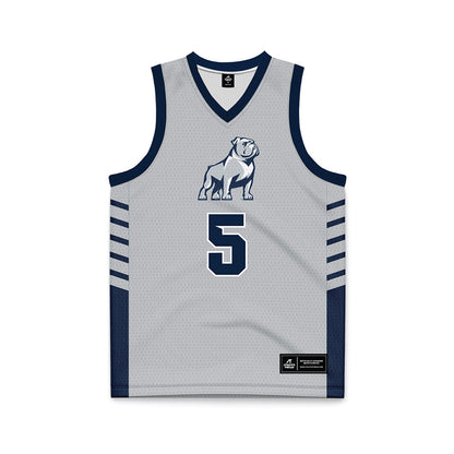 Samford - NCAA Men's Basketball : Cade Norris - 2024 Grey Basketball Jersey-0