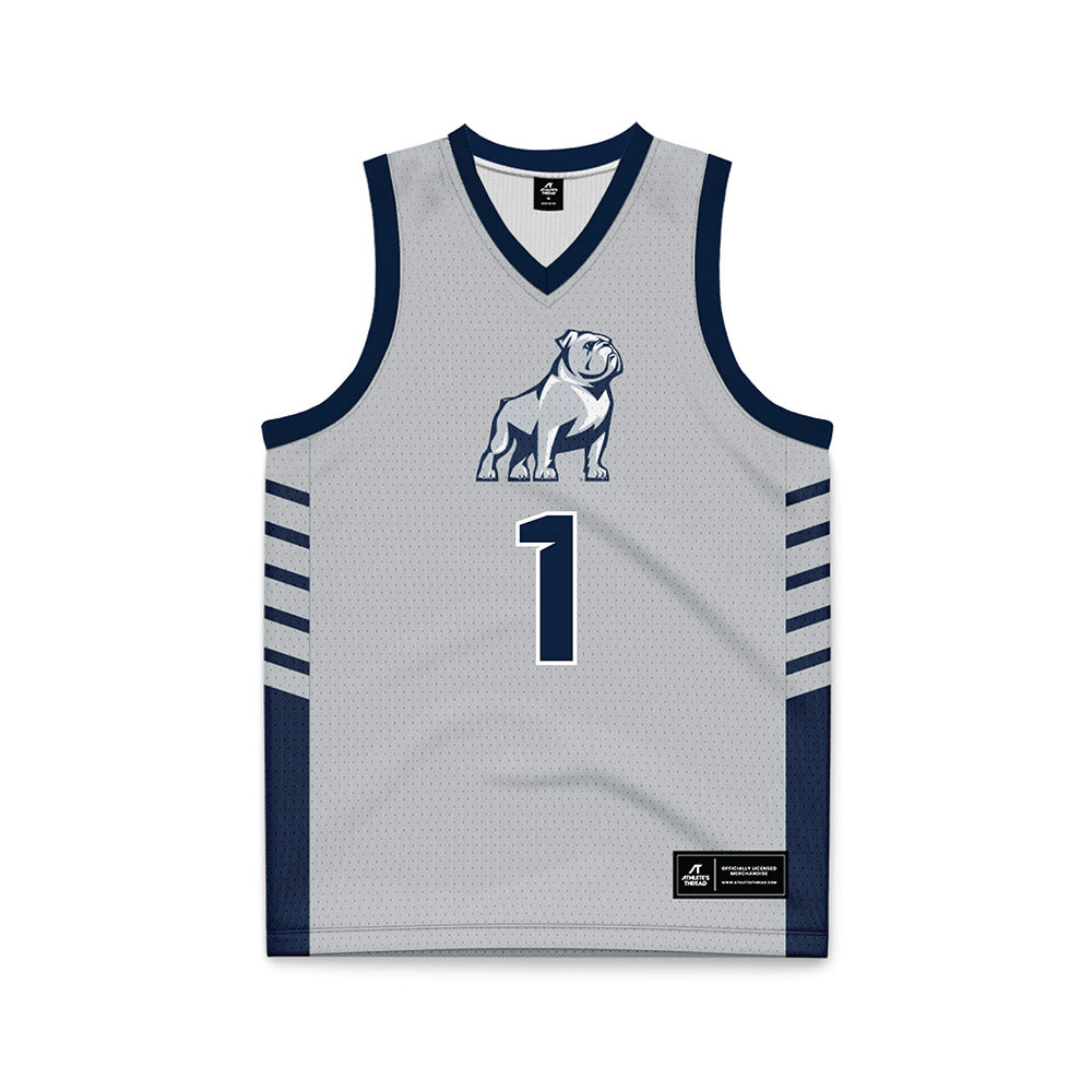 Samford - NCAA Men's Basketball : DaJion Humphrey - 2024 Grey Basketball Jersey-0