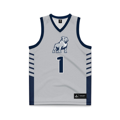 Samford - NCAA Men's Basketball : DaJion Humphrey - 2024 Grey Basketball Jersey-0