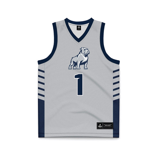 Samford - NCAA Men's Basketball : DaJion Humphrey - 2024 Grey Basketball Jersey-0