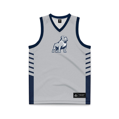 Samford - NCAA Men's Basketball : - 2024 Grey Basketball Jersey-0