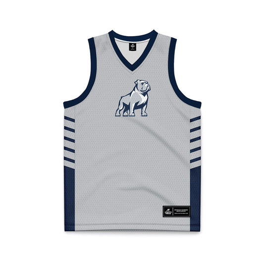 Samford - NCAA Men's Basketball : - 2024 Grey Basketball Jersey-0