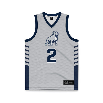 Samford - NCAA Men's Basketball : Jadin Booth - 2024 Grey Basketball Jersey-0