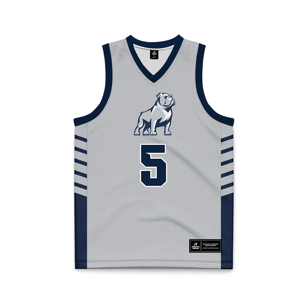 Samford - NCAA Men's Basketball : AJ Staton-McCray - 2024 Grey Basketball Jersey-0