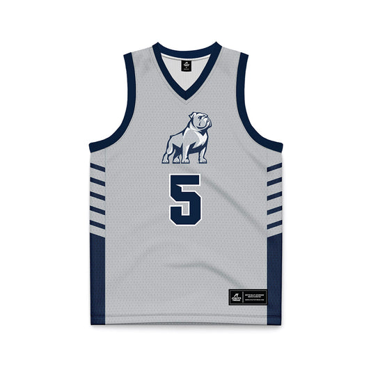 Samford - NCAA Men's Basketball : AJ Staton-McCray - 2024 Grey Basketball Jersey-0