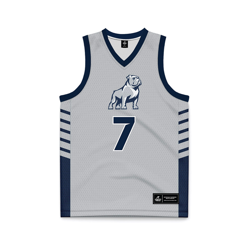 Samford - NCAA Men's Basketball : JD Gossett - 2024 Grey Basketball Jersey-0
