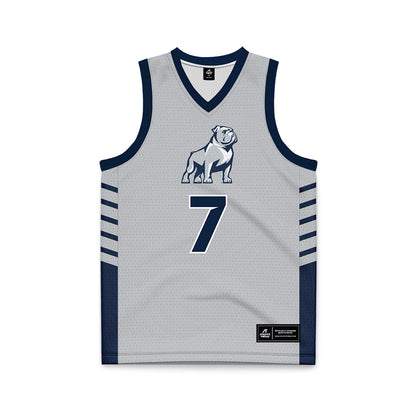 Samford - NCAA Men's Basketball : JD Gossett - 2024 Grey Basketball Jersey-0