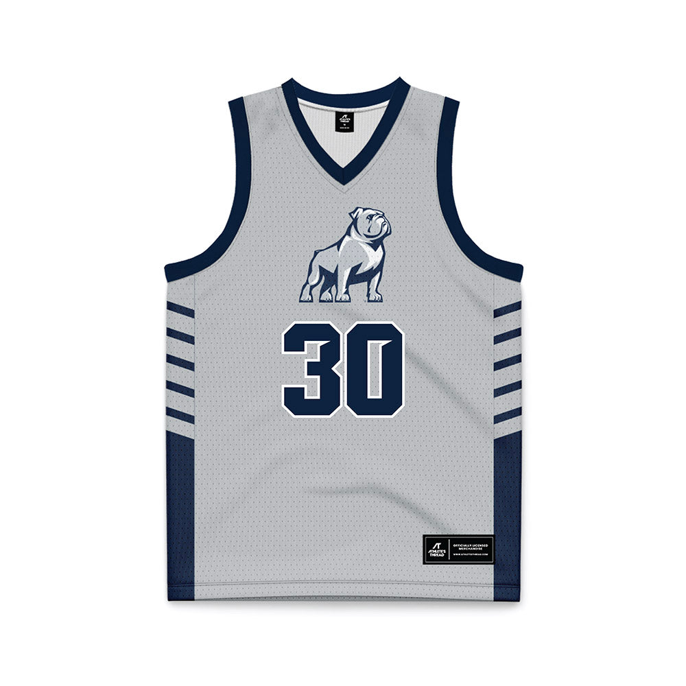 Samford - NCAA Men's Basketball : Owen LaRocca - 2024 Grey Basketball Jersey-0