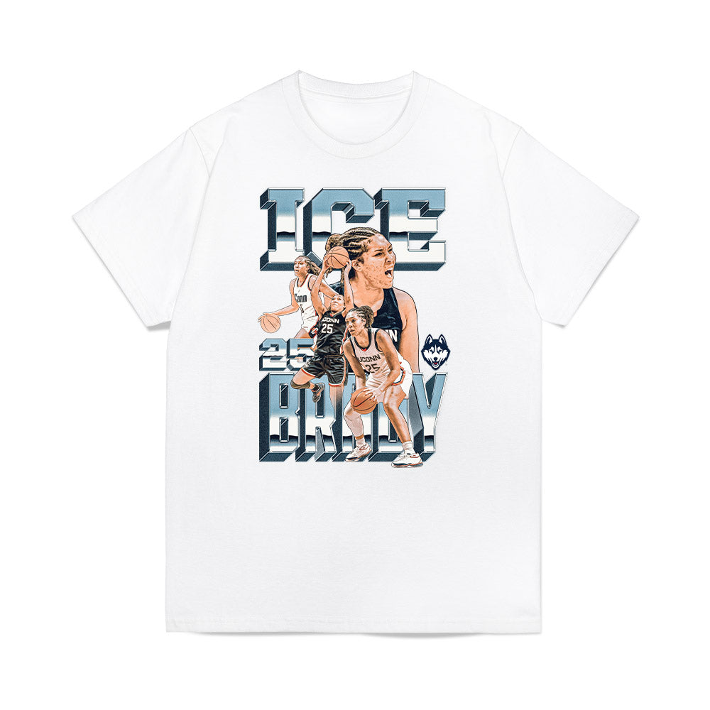 UConn - NCAA Women's Basketball : Ice Brady - Collage Premium T-Shirt-0