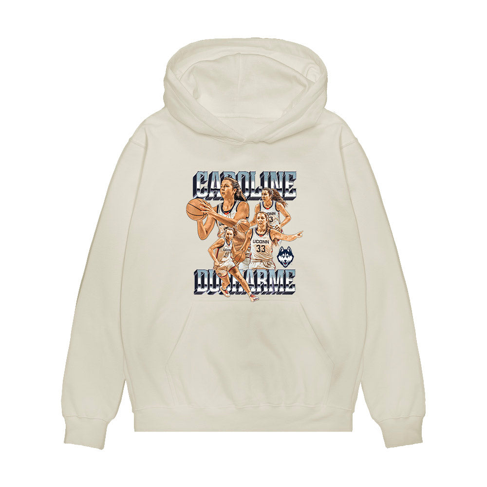 UConn - NCAA Women's Basketball : Caroline Ducharme - Collage Premium Hooded Sweatshirt-0