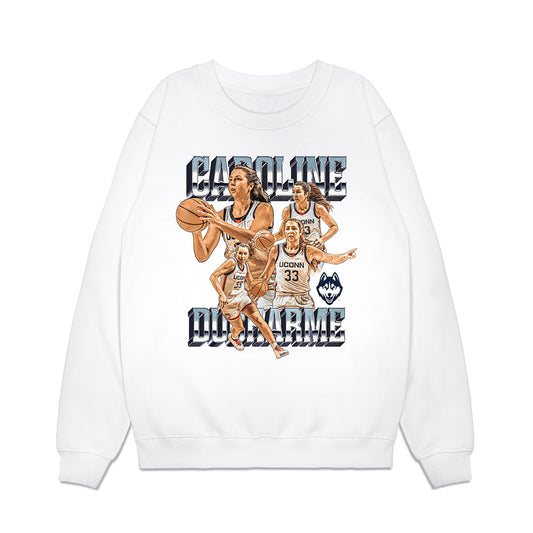 UConn - NCAA Women's Basketball : Caroline Ducharme - Collage Premium Crewneck Sweatshirt-0