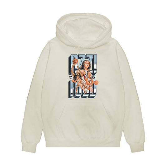 UConn - NCAA Women's Basketball : Azzi Fudd - Collage Premium Hooded Sweatshirt-0