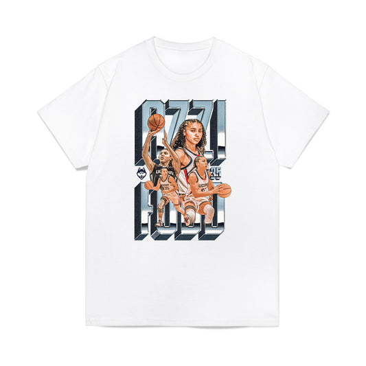 UConn - NCAA Women's Basketball : Azzi Fudd - Collage Premium T-Shirt-0