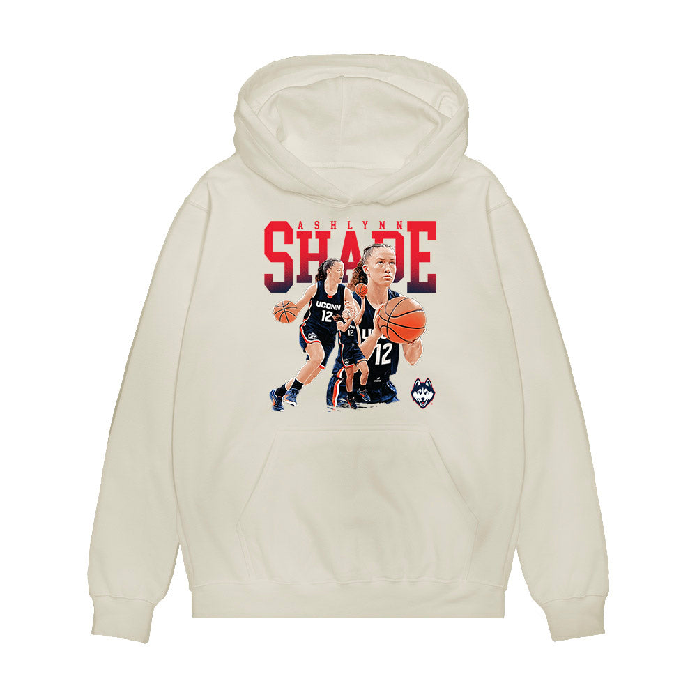 UConn - NCAA Women's Basketball : Ashlynn Shade - Collage Premium Hooded Sweatshirt-0
