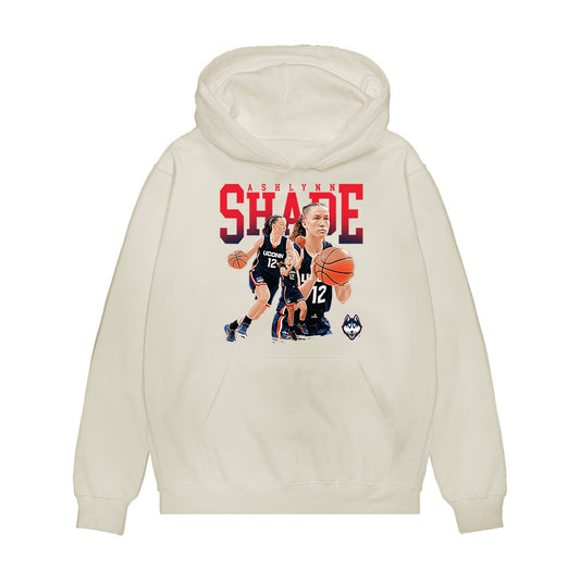 UConn - NCAA Women's Basketball : Ashlynn Shade - Collage Premium Hooded Sweatshirt-0
