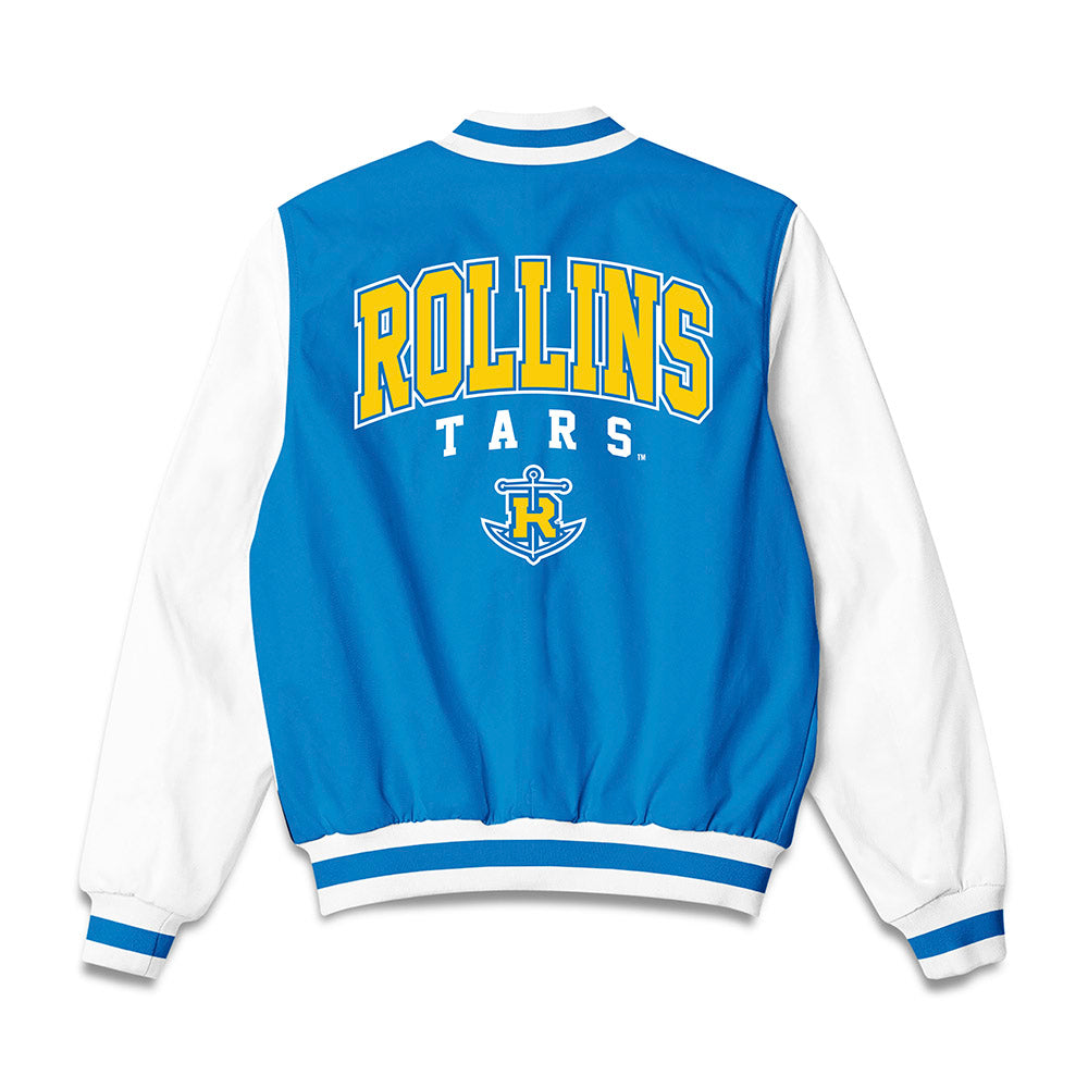 Rollins - NCAA Men's Soccer : Noah Tatlonghari - Bomber Jacket-1